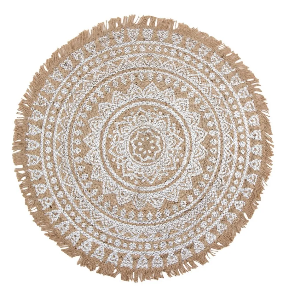 Online byRoom Teppich aus Jute mit Mandala Print