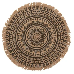 Online byRoom Teppich aus Jute mit Mandala Print