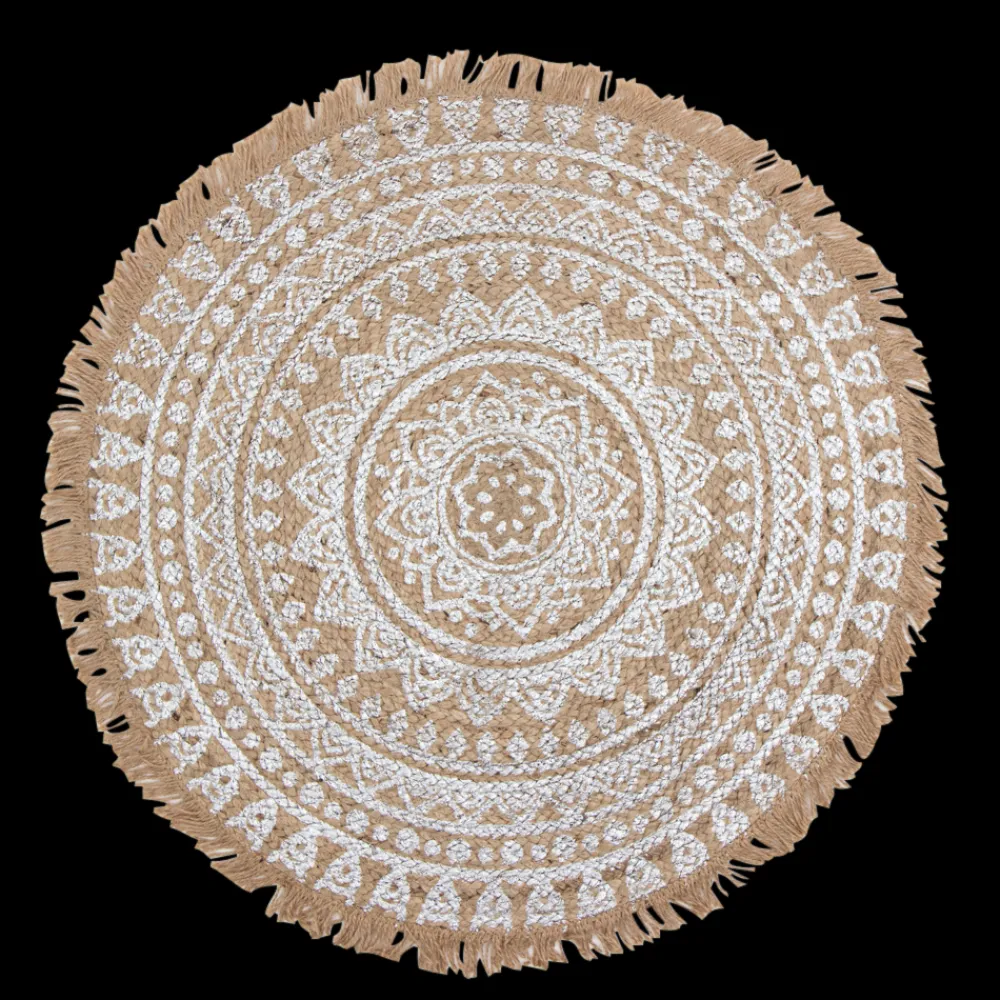 Online byRoom Teppich aus Jute mit Mandala Print