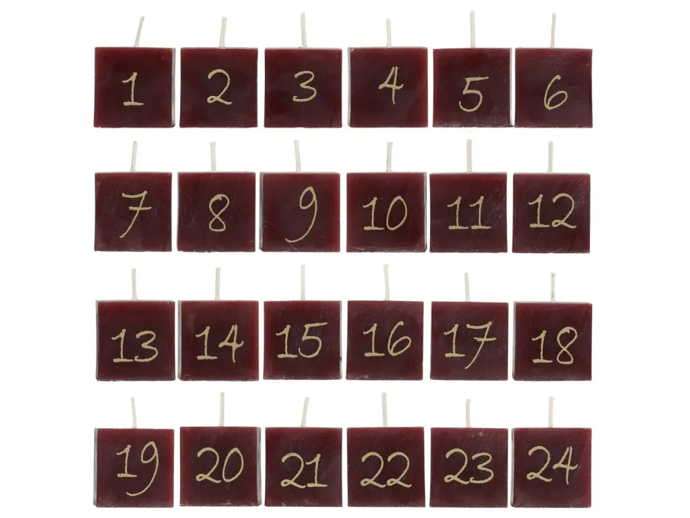 Sale Chic Antique Adventskalender Kerzen 24 Stück