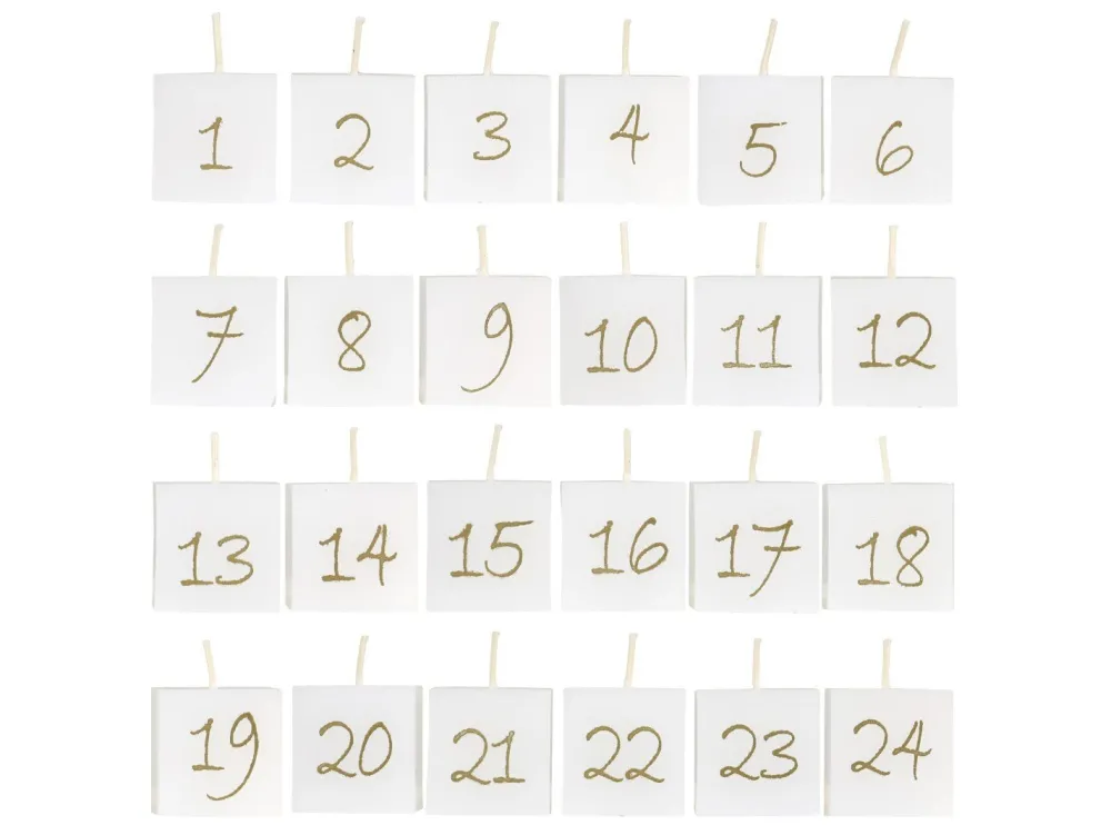 Sale Chic Antique Adventskalender Kerzen 24 Stück