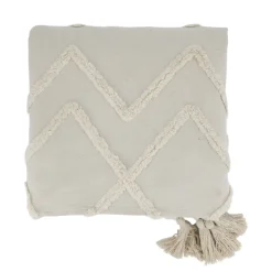 New Chic Antique Aix Bettdecke mit Quasten, weiß