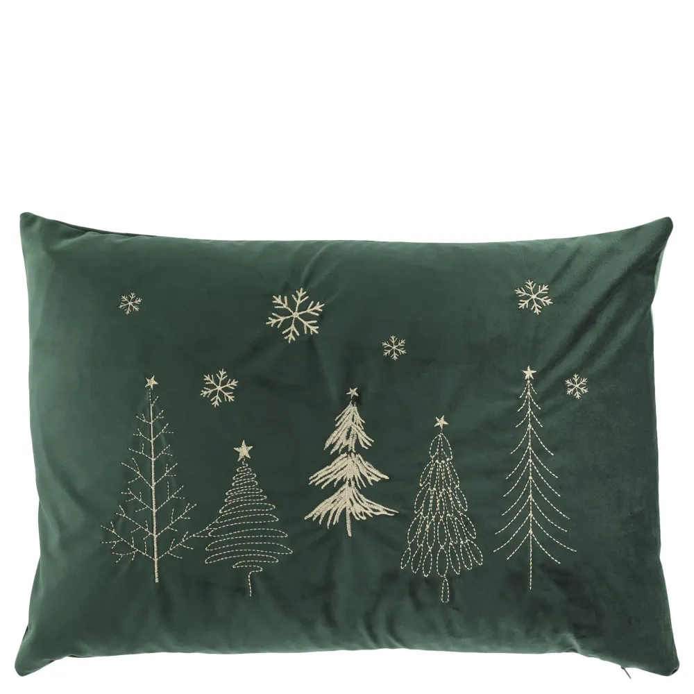 Outlet Chic Antique Aix Kissebezug mit Weihnachtsbäumen