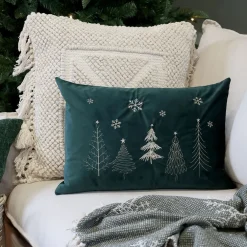 Outlet Chic Antique Aix Kissebezug mit Weihnachtsbäumen