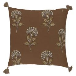 Discount Chic Antique Aix Kissenbezug Blumenmotiv mit Quasten