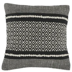 New Chic Antique Aix Kissenbezug mit Muster Schwarz