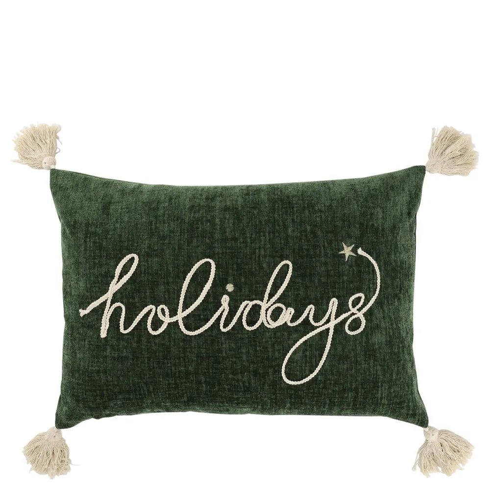 Discount Chic Antique Aix Kissenbezug mit Quasten Holidays