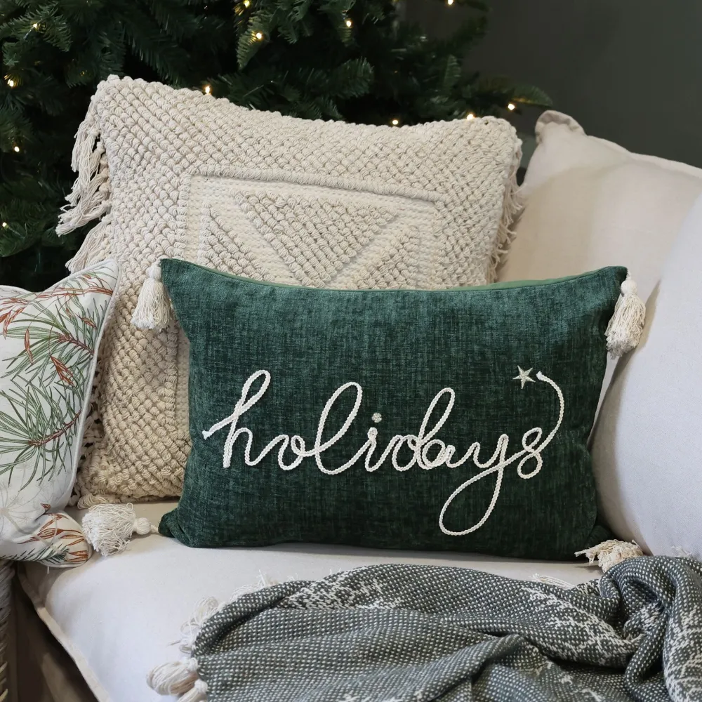 Discount Chic Antique Aix Kissenbezug mit Quasten Holidays