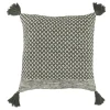 Chic Antique Aix Kissenbezug mit Quasten Karriert