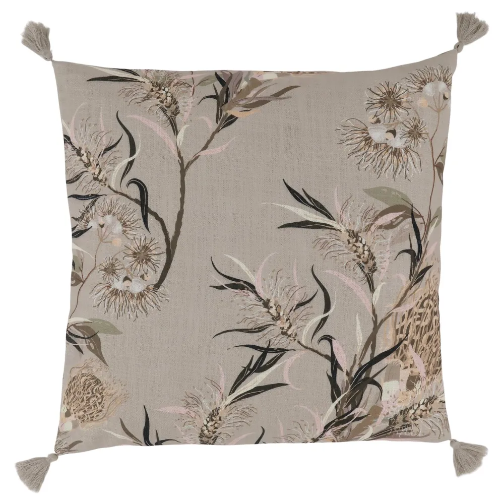 Discount Chic Antique Aix Kissenbezug Blumenmotiv 2 mit Quasten