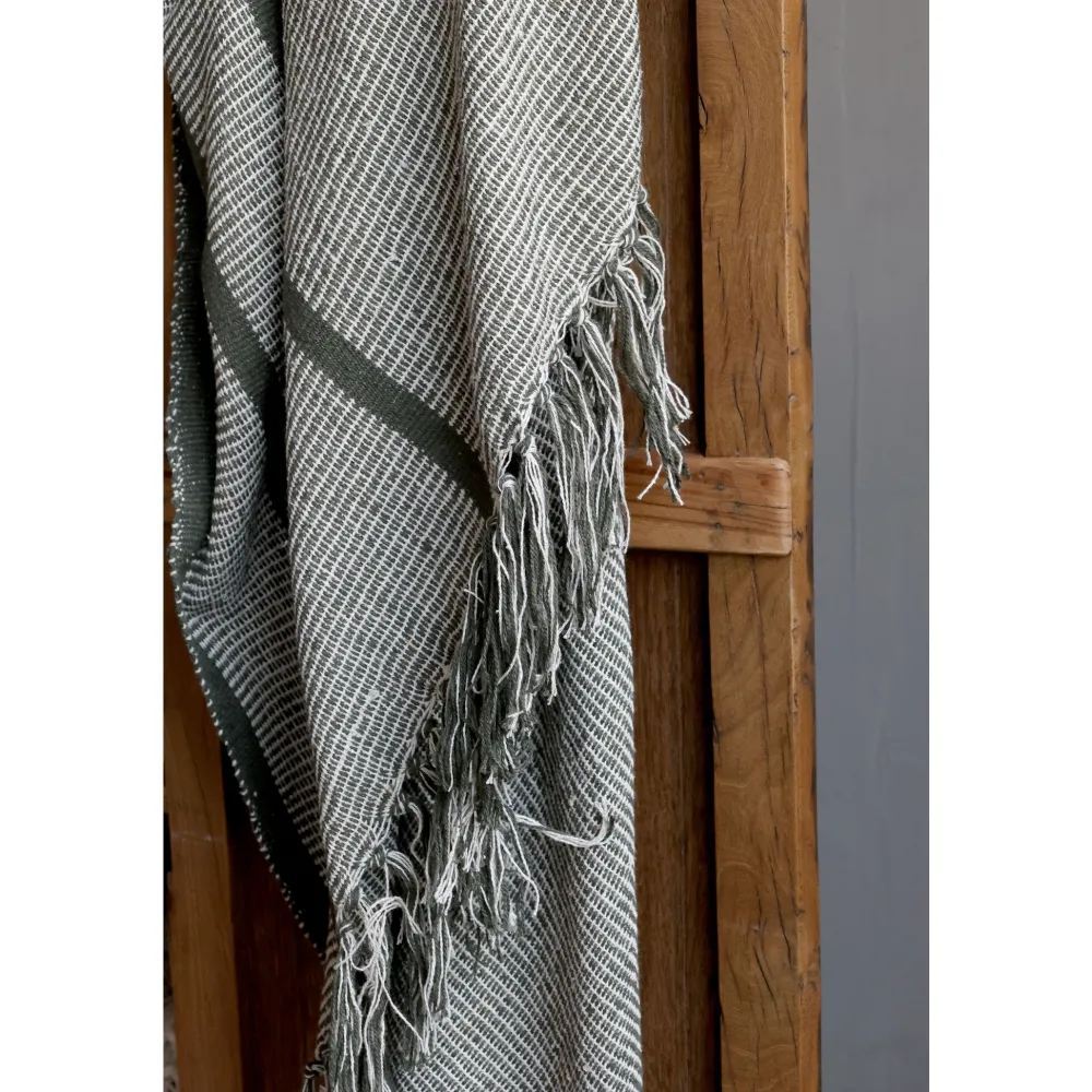 New Chic Antique Aix Plaid aus Garnüberschuss, Streifen