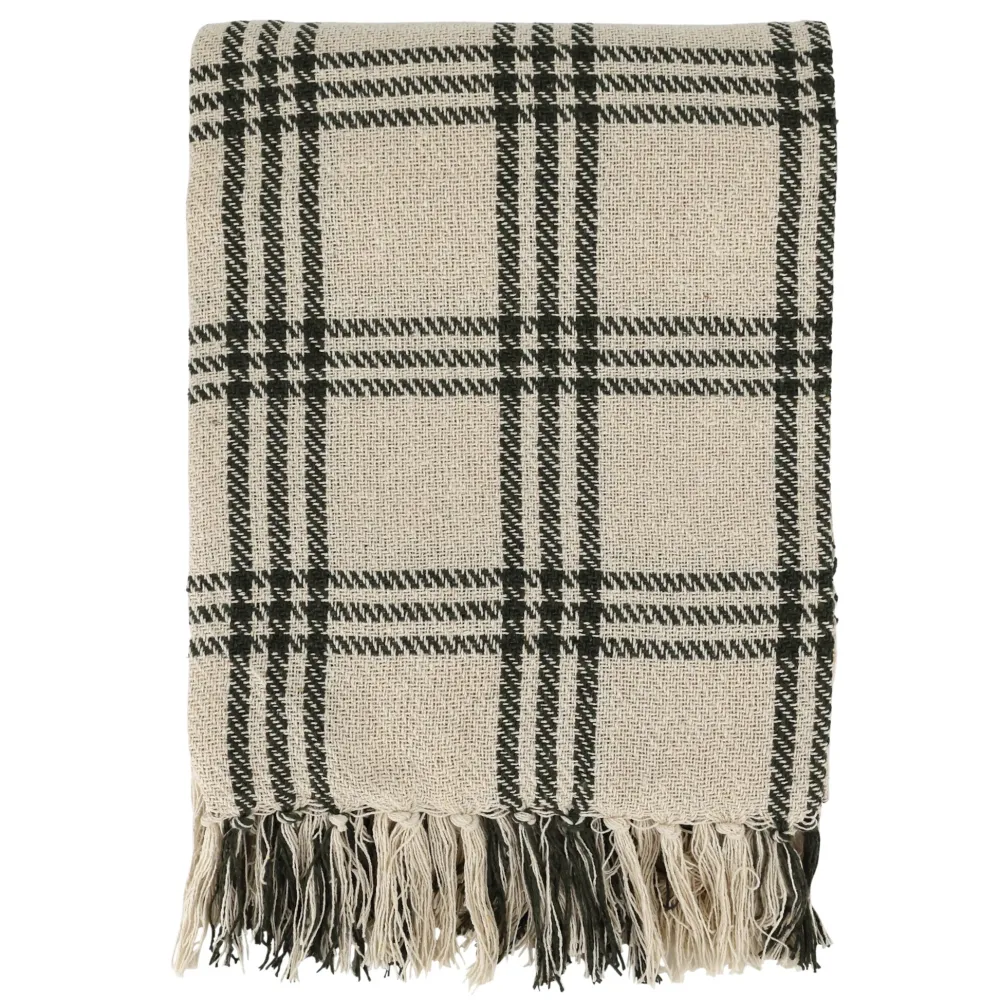 Outlet Chic Antique Aix Plaid, Decke aus recycelter Baumwolle