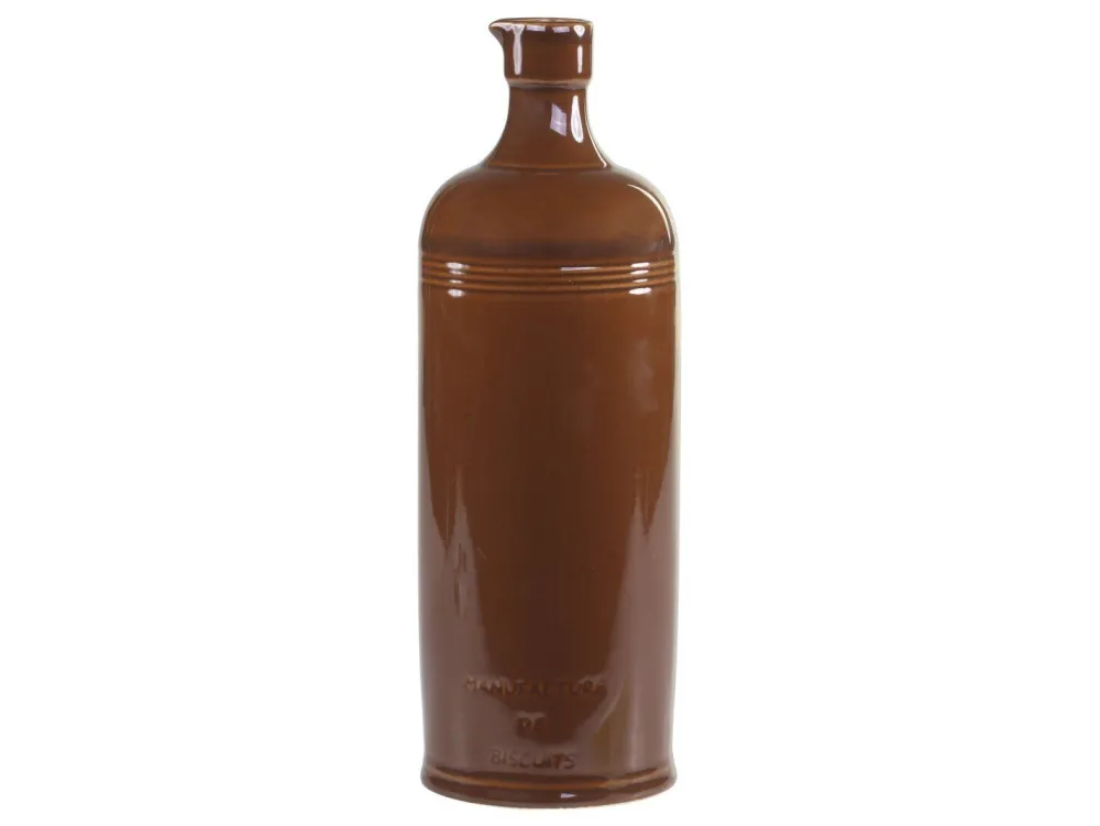 Sale Chic Antique Alte französische Flasche mokka