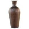 Outlet Chic Antique Alte hohe Vase aus Aluminium