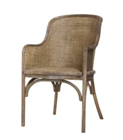 Online Chic Antique Alter französischer Stuhl geflochten