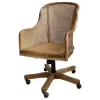 Discount Chic Antique Altfranzösischer Bürostuhl mit Rattan