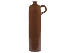 Hot Chic Antique Altfranzösische Flasche mokka mit Henkel