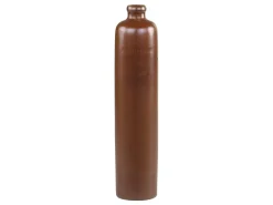 New Chic Antique Altfranzösische Flasche mokka