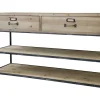 Outlet Chic Antique Anrichtetisch mit 2 Schubladen und 2 Fächern