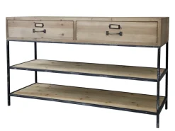 Outlet Chic Antique Anrichtetisch mit 2 Schubladen und 2 Fächern