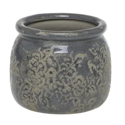 Discount Chic Antique Antibes Blumentopf mit Blumenmuster