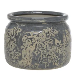 Discount Chic Antique Antibes Blumentopf mit Blumenmuster