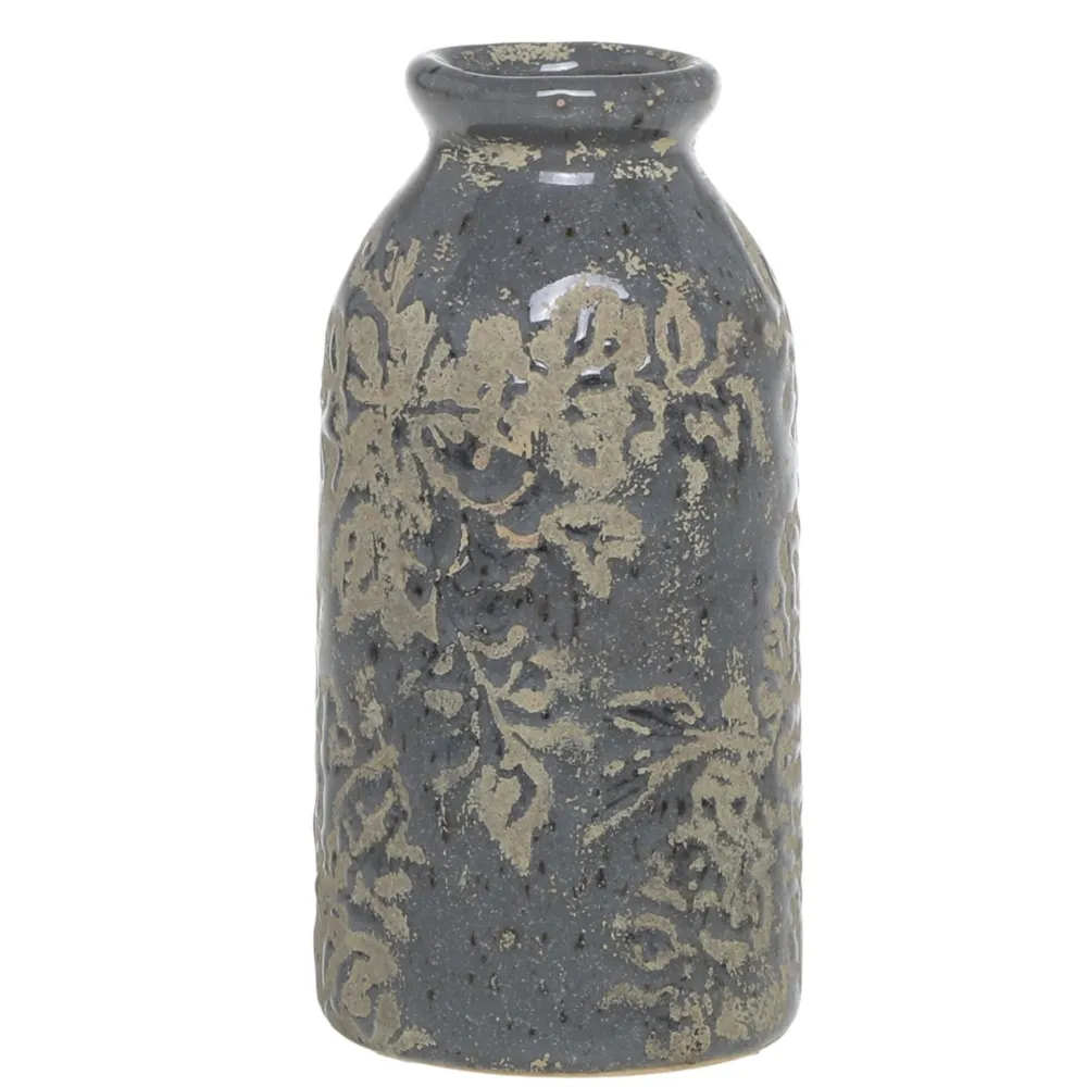 Outlet Chic Antique Antibes Vase mit Blumenmuster
