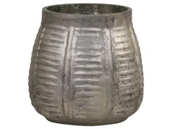 Clearance Chic Antique Antiker Teelichthalter mit Rillen