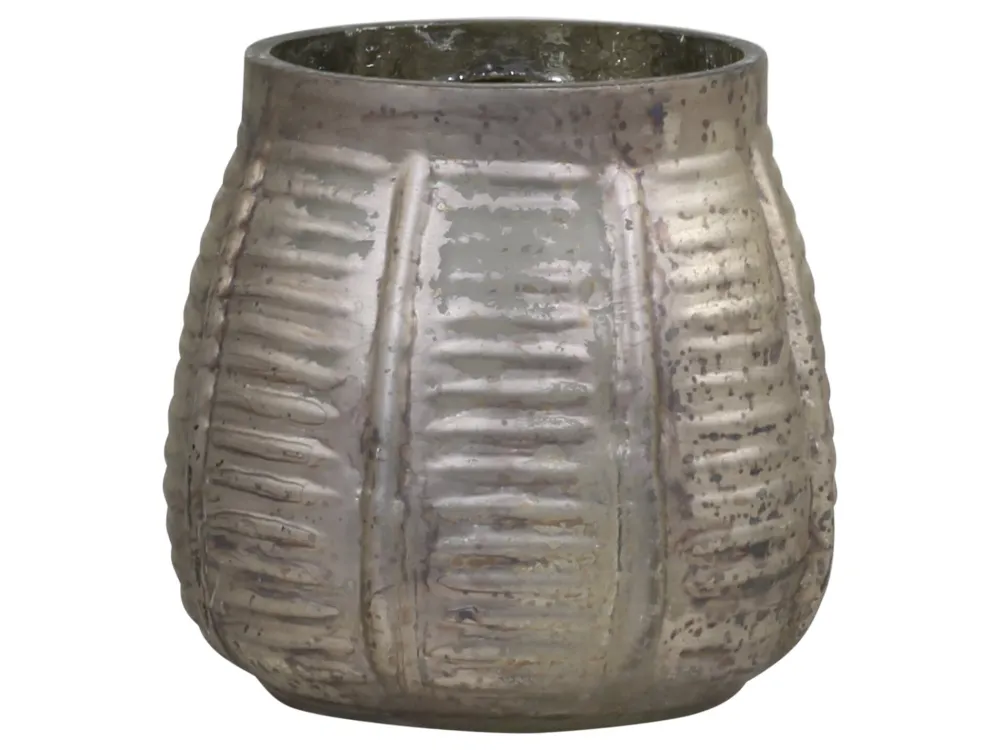 Clearance Chic Antique Antiker Teelichthalter mit Rillen