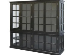 Chic Antique antiker Vitrinenschrank Marseille 8 Türen
