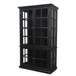 Chic Antique antiker Vitrinenschrank Marseille 4 Türen