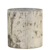 Hot Chic Antique Antikes Windlicht mit Rillen aus Glas