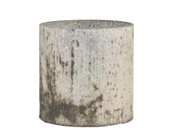 Hot Chic Antique Antikes Windlicht mit Rillen aus Glas