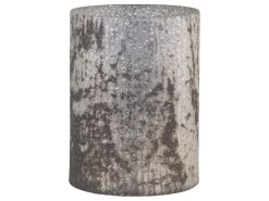 Hot Chic Antique Antikes Windlicht mit Rillen aus Glas