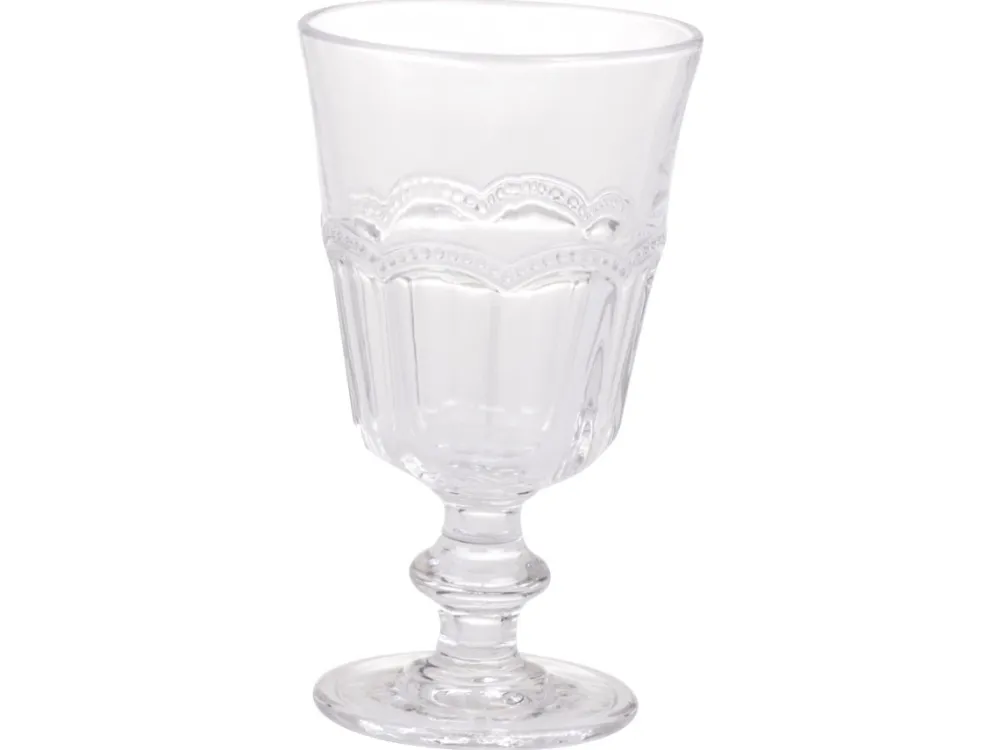 Online Chic Antique Antoinette Weinglas mit Perlenkante