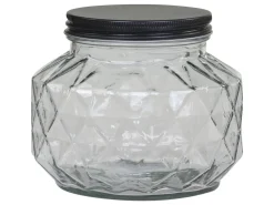 Chic Antique Aufbewahrungsglas mit Diamantenschliff