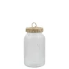 Online Chic Antique Aufbewahrungsglas mit geflochtenem Deckel