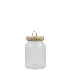 Online Chic Antique Aufbewahrungsglas mit geflochtenem Deckel
