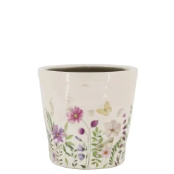 Hot Chic Antique Avignon Blumentopf mit Blumenmotiv