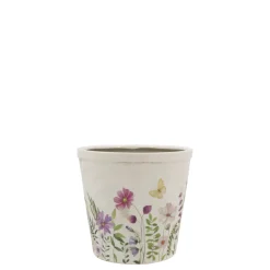 Hot Chic Antique Avignon Blumentopf mit Blumenmotiv