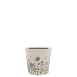 Hot Chic Antique Avignon Blumentopf mit Blumenmotiv