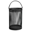 Best Chic Antique Bambus Laterne schwarz