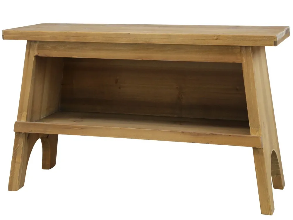 Sale Chic Antique Bank mit Ablage aus Fichtenholz