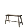 Discount Chic Antique Bank mit Muster auf Sitz