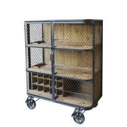 Best Chic Antique Barschrank auf Rädern