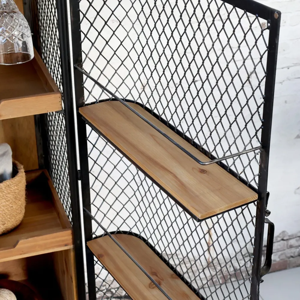 Best Chic Antique Barschrank auf Rädern
