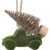 Discount Chic Antique Baumschmuck Truck mit Weihnachtsbaum
