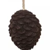 Clearance Chic Antique Baumschmuck Tannenzapfen Velours