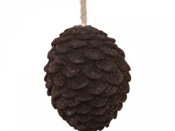 Clearance Chic Antique Baumschmuck Tannenzapfen Velours