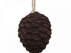 Clearance Chic Antique Baumschmuck Tannenzapfen Velours